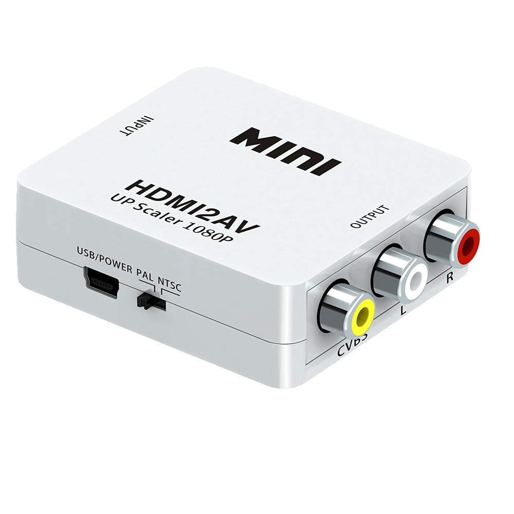 HDMI to AV Converter, HDMI to RCA, 1080P Mini HDMI to AV/RCA Video Audio Converter Adapter (HDMI-to-AV/RCA) - Image 5