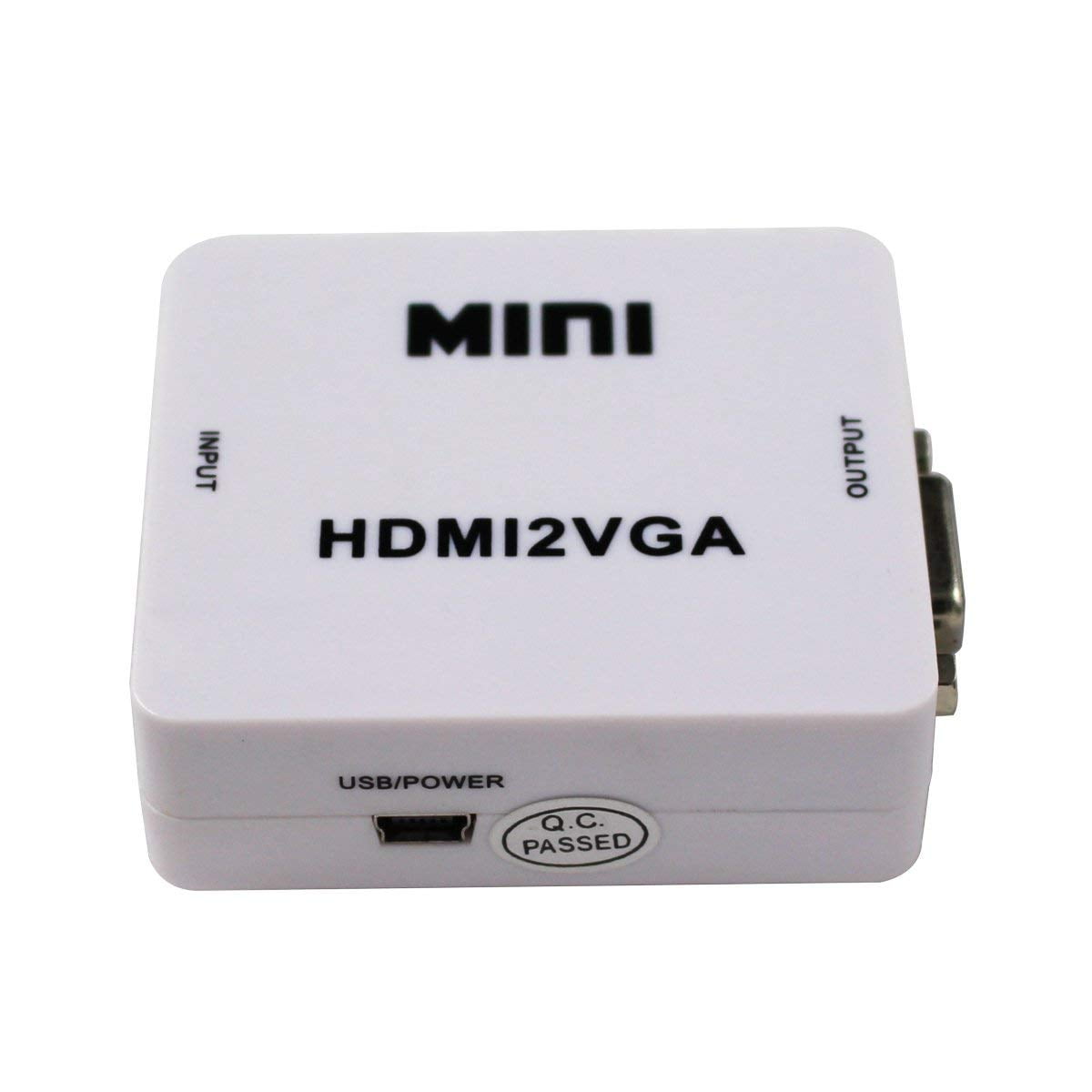 HDMI to VGA Converter with Audio 1080P Adapter Connector for PC Laptop to HDTV Projector - Image 3