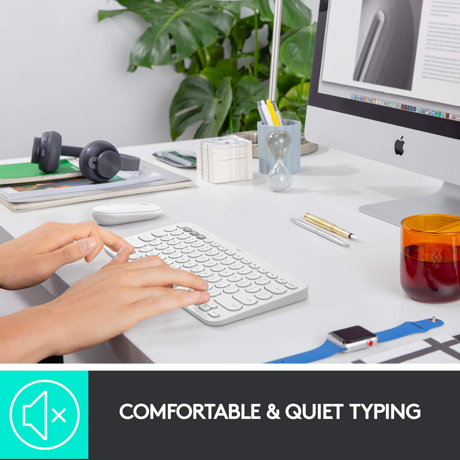 Logitech K380 Wireless Multi-Device Bluetooth Keyboard for Windows, Apple iOS, Apple TV, Android or Chrome, for PC/Mac/Laptop/Smartphone/Tablet - Image 11
