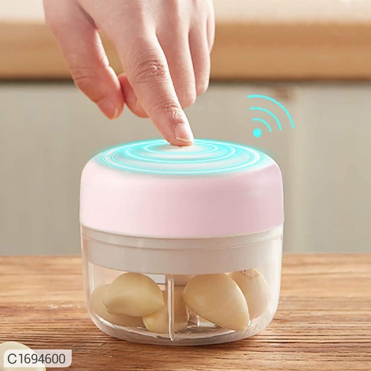 Mini Chopper-Cordless Palm sized Lovely Mini Food Chopper for Garlic - Image 3