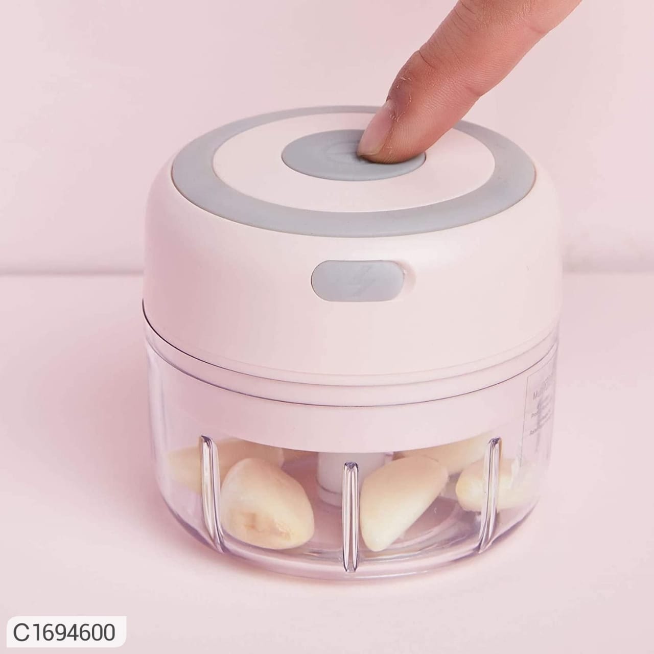 Mini Chopper-Cordless Palm sized Lovely Mini Food Chopper for Garlic - Image 4