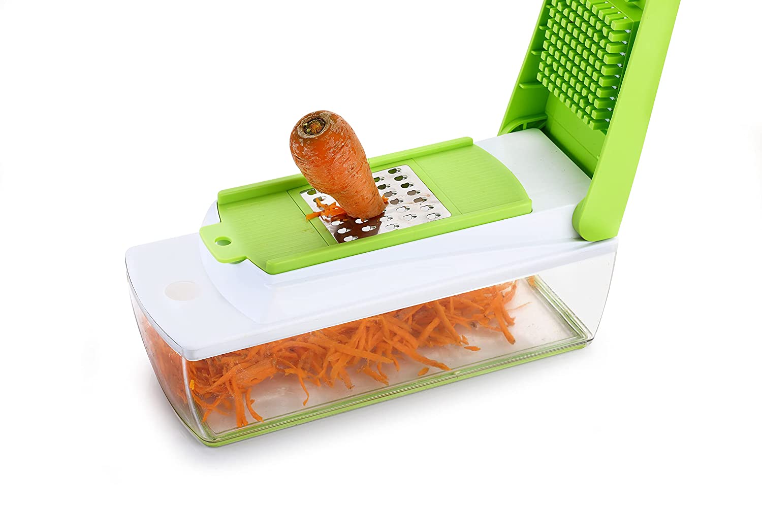 Multipurpose Vegetable and Fruit Chopper Cutter Grater Slicer, Green - Image 5