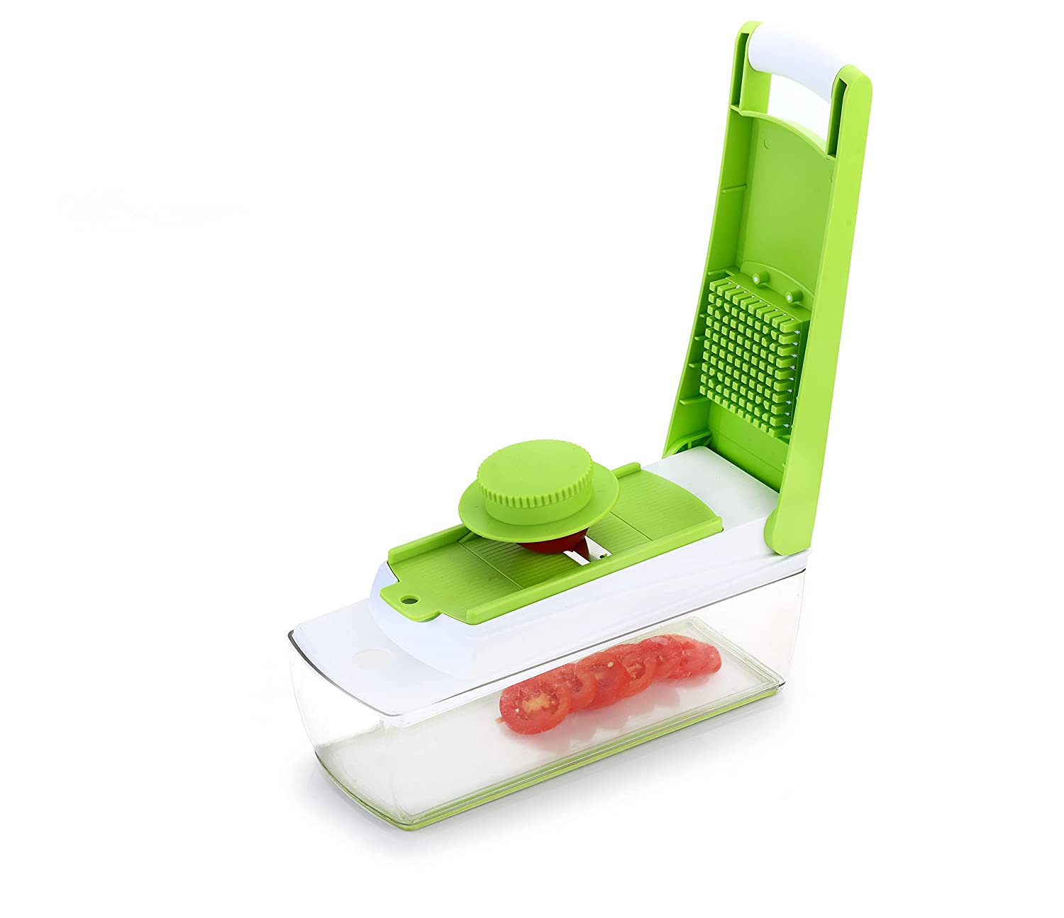 Multipurpose Vegetable and Fruit Chopper Cutter Grater Slicer, Green - Image 6