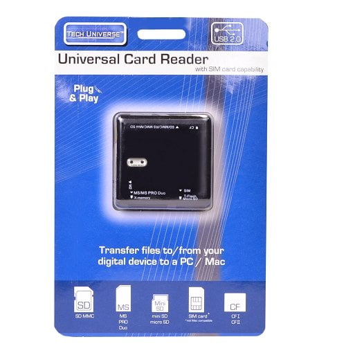 Universal Card Reader with Sim Card Capability TU1356 All-in-One USB 2.0 Universal Card Reader Plug and Play - Image 4
